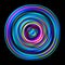 Bright multicolored disk. Vector illustration in chromatic color