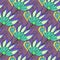 Bright multicolored hand drawn floral seamless pattern