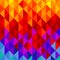 Bright multicolored low poly triangles, abstract backgriund, minimalism, contemporary design