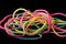 Bright multicolored neon paracord