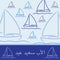 Bright Nautical Father`s Day card