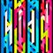 Bright neon seamless pattern with grunge effect