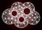 Bright Net Mesh Virus Cloud with Light Spots