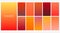 Bright orange autumn color gradients set