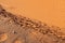 Bright orange desert sand textures for wallpaper background