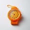 Bright Orange Knit Watch: Symbolic Props For Environmental Awareness