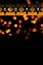 Bright orange lens flares background - new year 2017