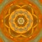 Bright orange mandala of abstract yoga svadhisthana chakra