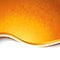 Bright orange swoosh wave particle background