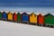 Bright Painted Beach Huts