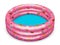 Bright pink inflatable pool