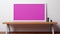 Bright Pink Japanese Minimalism Photo Frame For Desk - High Resolution