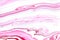 Bright pink marbling raster background. Liquid colorful waves minimalistic trendy illustration. Rose red and white