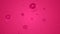 Bright pink smooth circles abstract tech futuristic motion background