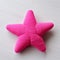 Bright Pink Star Shaped Pillow Knitting Pattern