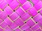 Bright pink texture squares in a wicker basket background