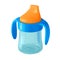 Bright plastic children`s training cup