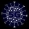 Bright Polygonal Network 5G Virus with Lightspots