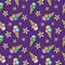 Bright print, multicolored popsicle in a waffle cone, seamless square pattern