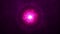 Bright purple glowing rotating sphere with blazing energy core and particles