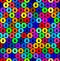 Bright pushpin. Seamless pattern