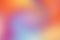 Bright rainbow orange blue gradient background. Various abstract spots