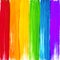 Bright rainbow paint strokes background