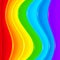 Bright rainbow vector plastic waves background