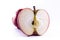 Bright Red Apple Cross Section Slice Cut Cross Section Inside Cl