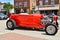 Bright Red Chevy Powered Custom Roadster