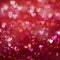 Bright red hearts abstract bokeh background