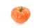 Bright red organic fresh heirloom tomato