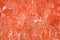 Bright red painted oriented strand board OSB