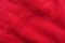 Bright red ribbed polyamide fabric