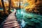 Bright and renowned, Plitvice Lakes National Park graces Europes map