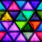 Bright repeating stained glass geometric pattern