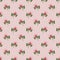 Bright roses on a pink background, seamless pattern