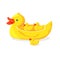 Bright rubber ducks to take bath with fun
