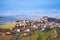 Bright rural panorama of Italian countryside