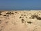 Bright sandy desert view in Africa