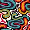 Bright seamless pattern in graffiti style for your design