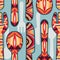 Bright seamless pattern with spoons, knives and forks