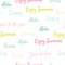 Bright seamless pattern with words. `Aloha, enjoy the summer,