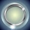 Bright shiny background with metal circle frame