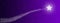 Bright Shooting Star in Dark Purple Space Banner