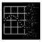 Bright Shredded Dotted Halftone Dotted Function Chart Icon