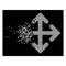 Bright Shredded Pixelated Halftone Direction Variants Icon