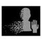 Bright Shredded Pixelated Halftone Elector Icon