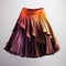 Bright Skirt 3d Illustration Art With Juxtaposed Hues