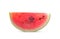 bright slice of watermelon on a white background. isolated